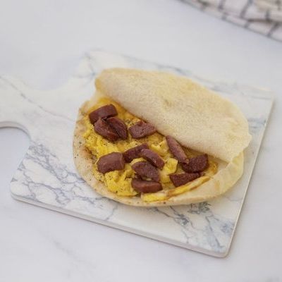 Hot Dog Omelet Sandwich