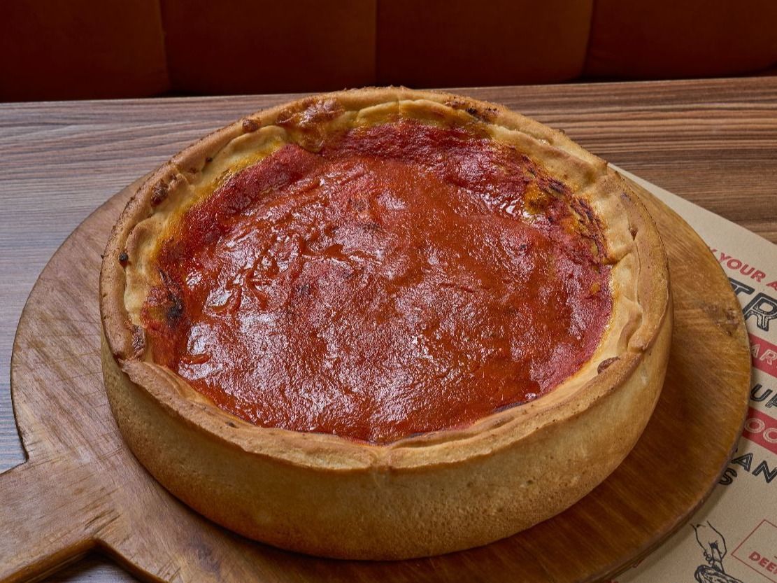 Deep Dish Pizza with Veggies