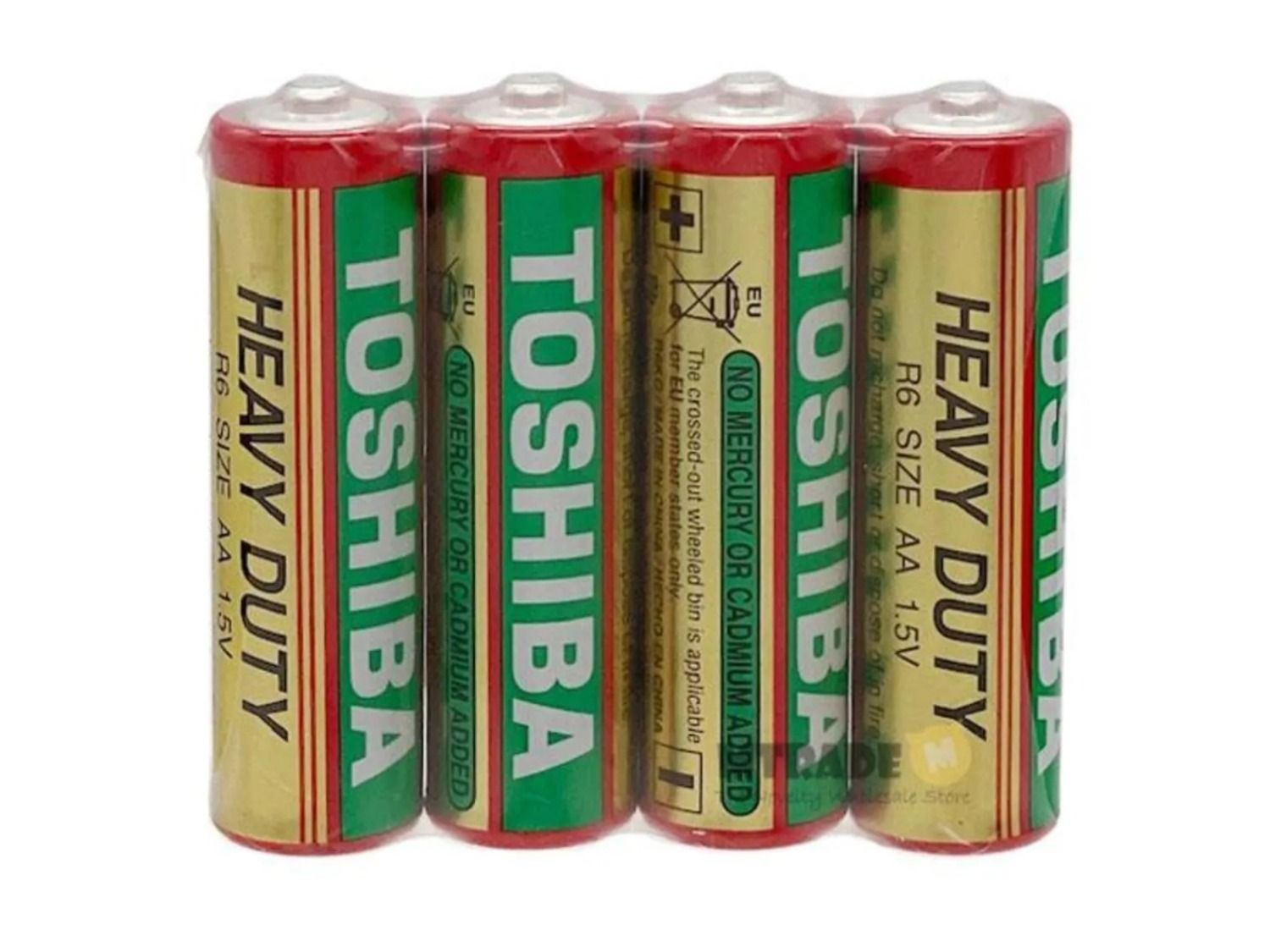 Toshiba Heavy Duty Batteries 4 Pcs Set AA R6KGF SP- 4C