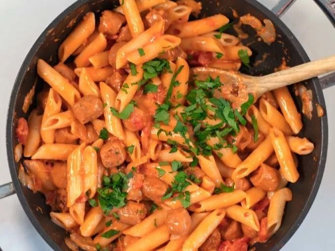 Hot Dog Pasta
