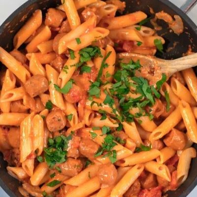 Hot Dog Pasta