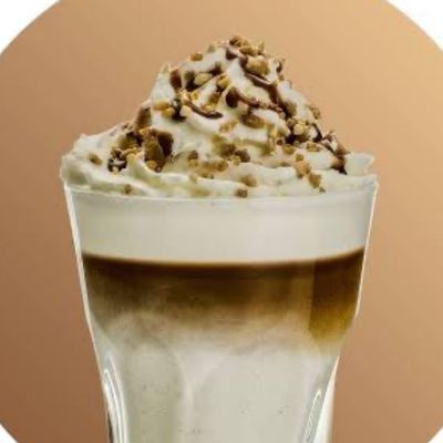 Irish latte with hazelnut