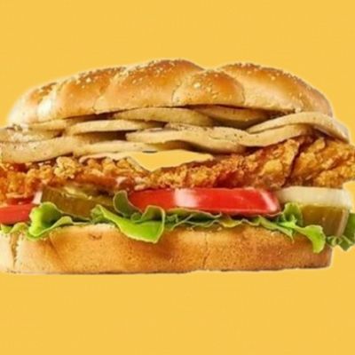 دجاج مقلي مع فطر أزرق