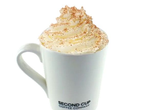 Hot Toffee Nut Latte with Nuts