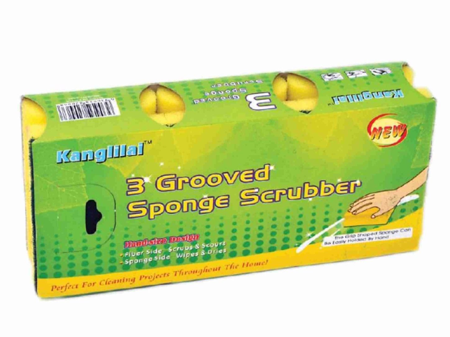 Kanglilai 3 Sponge Scrubber 3*12 Pcs Set