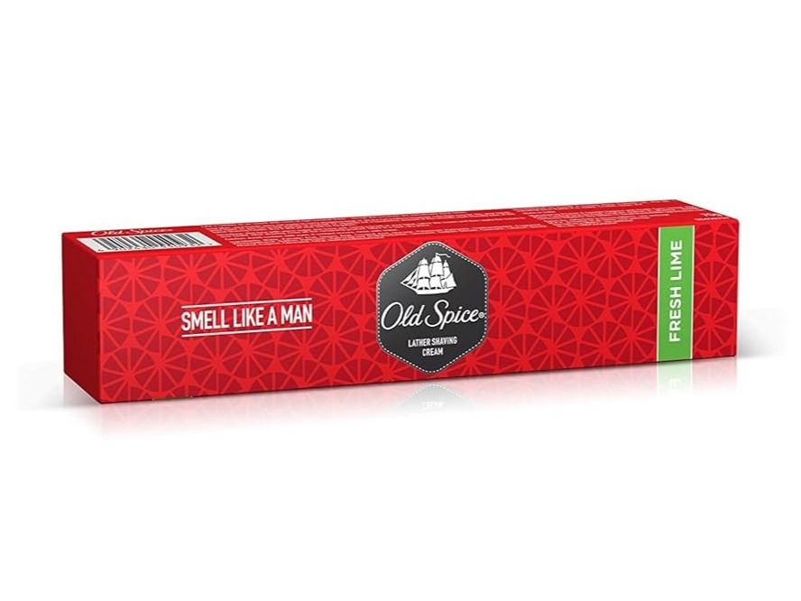 Old Spice Lather Shaving Cream Fresh Lime Scent, 70 Gm