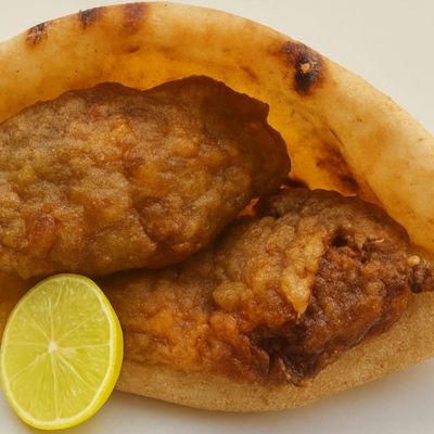 Shrimp kofta sandwich