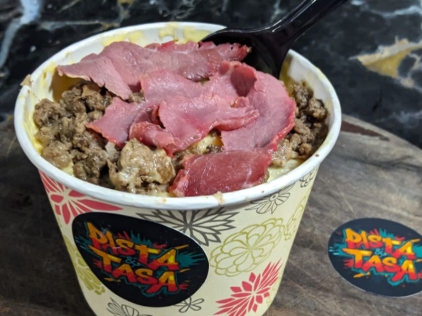 Mac and Cheese with Minced Meat and Basturma