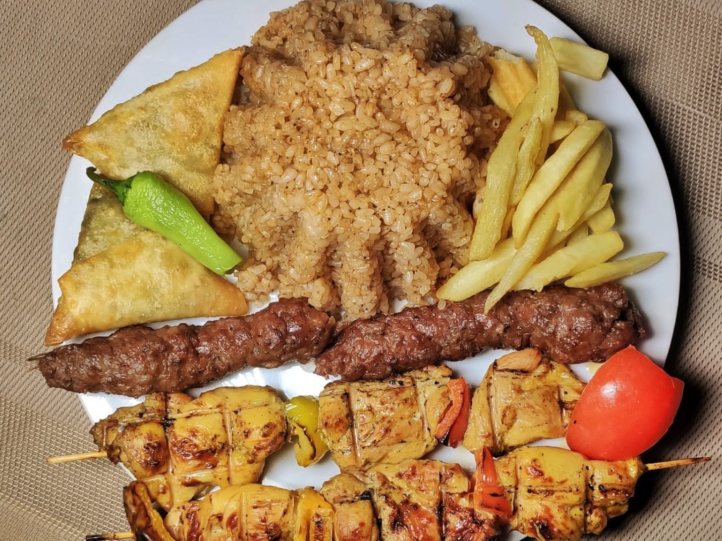 Al Basha Meal 1/4 Shish$1/8 Kofta