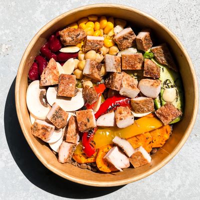 Brown Rice Grilled Chicken & Veggies