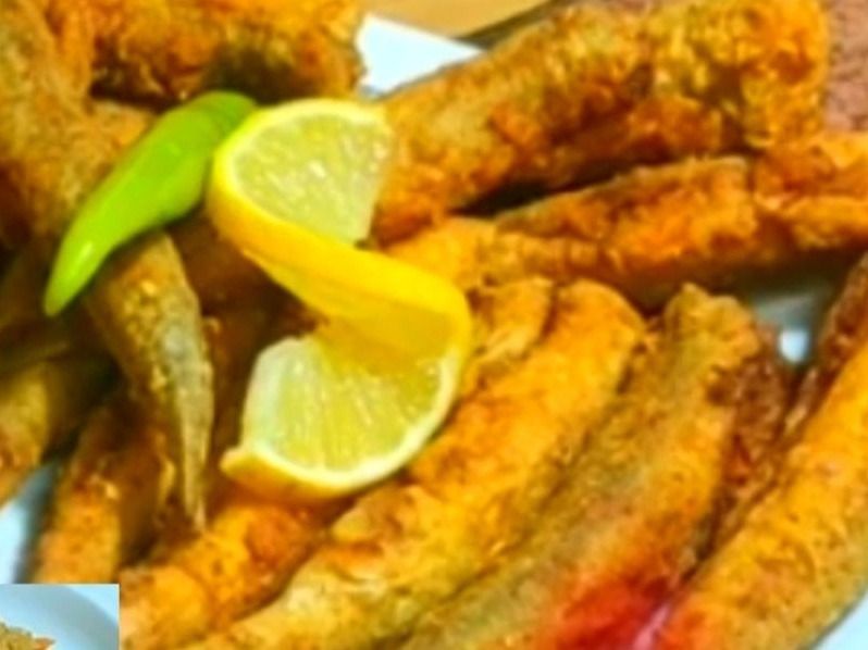 Fried local Swiss mackerel fish