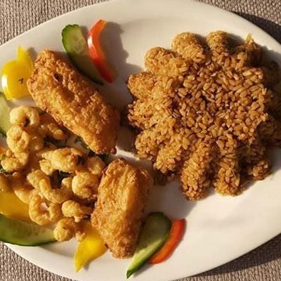 Shrimp and squid fillet meal