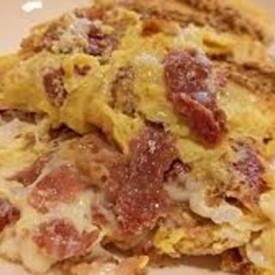 Pastrami Omlette Toast bread