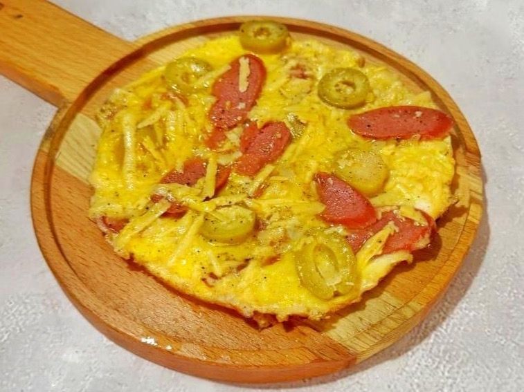 Omelette Hot Dog Mix Cheese
