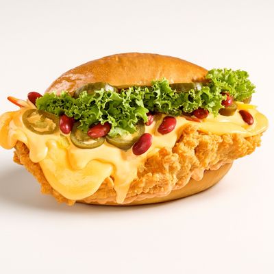 Fried Chicken Cheese Sandwich