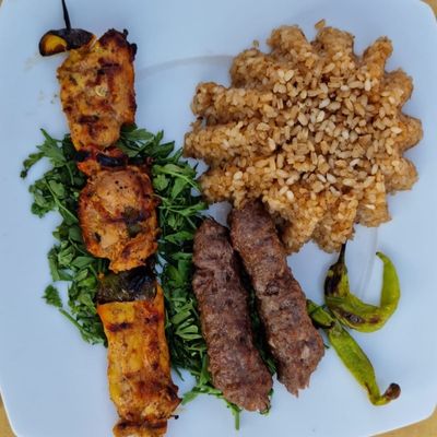 1/8 Chicken Shish Taouk And 1/8 Kofta Rice Meal