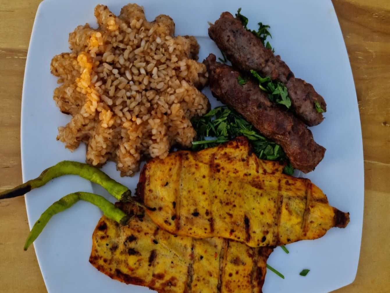 1/8 Grilled Chicken Breast Meal With 1/8 Kofta Rice