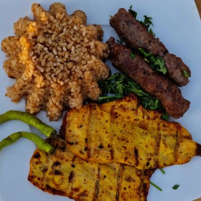 1/8 Grilled Chicken Breast Meal With 1/8 Kofta Rice