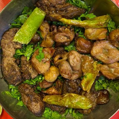 Sautéed Liver and Gizzards