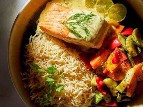 Salmon Lemon Butter Dish