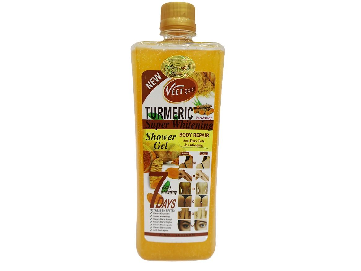 Veet Gold Turmeric Face And Body Shower Gel 1000 Ml