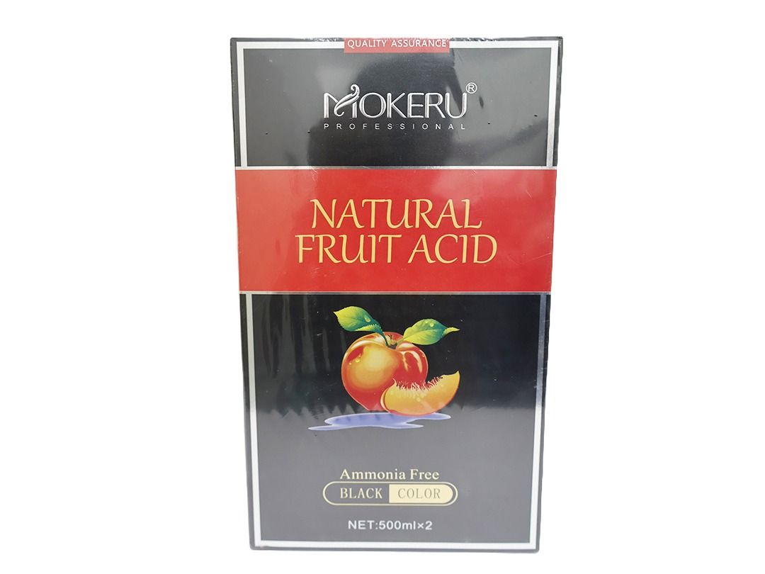 Mokeru Natural Fruit Acid Black Hair 2 x 500Ml