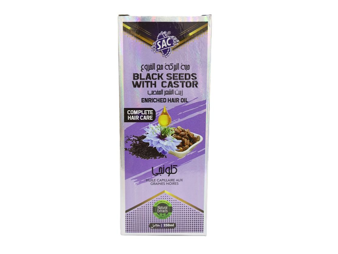 Sac Black Seed With Castor Hair Oil 250 Ml