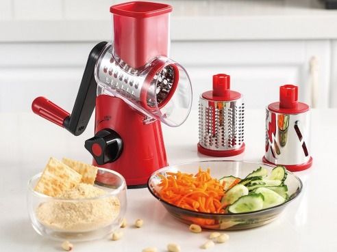 Jiham Tabletop Drum Grater with Three Rotary Blades TW-3323