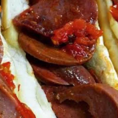 Spicy Smoked Sausage Sandwich