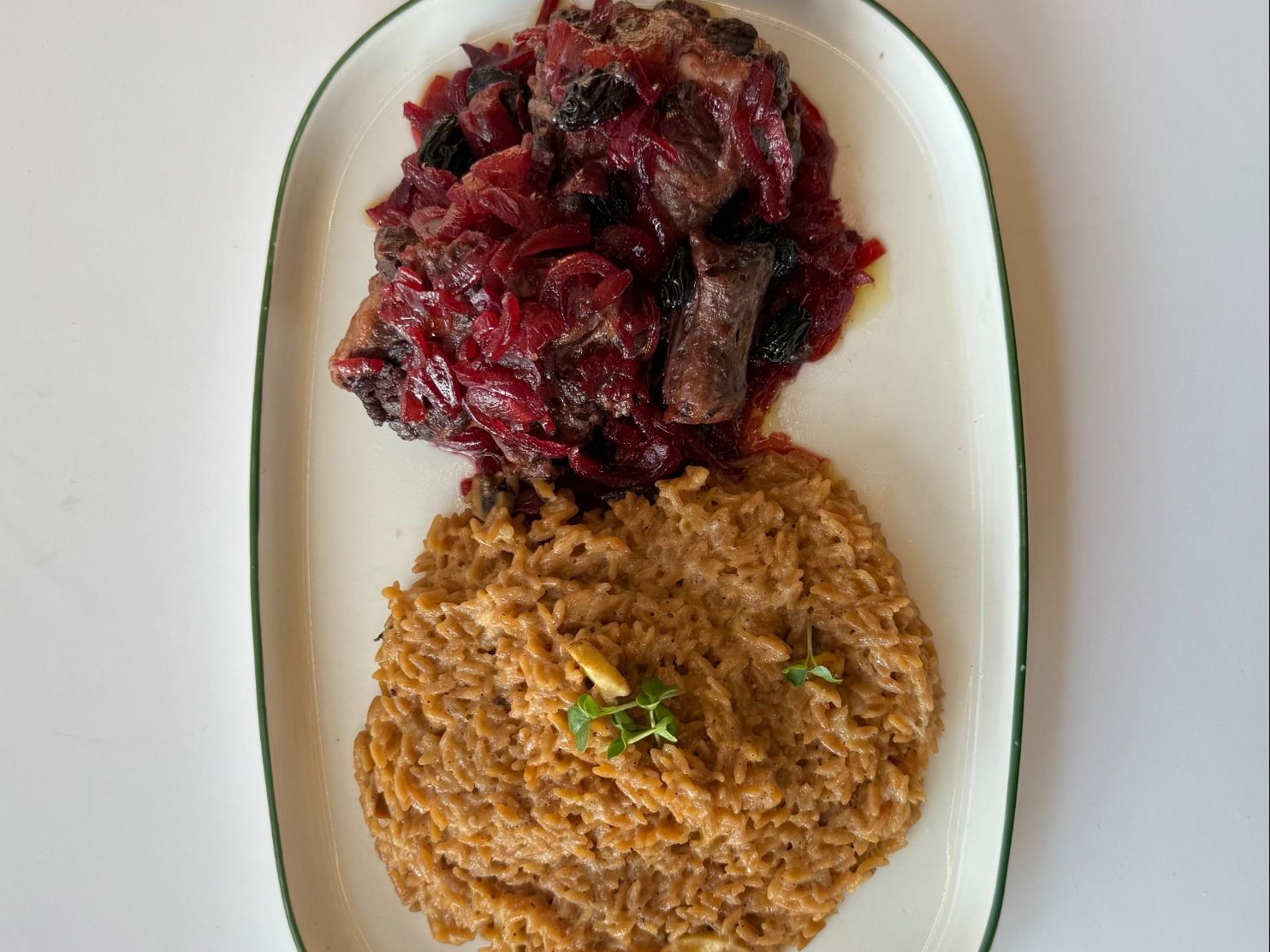 Oxtail With Creamy Orzo