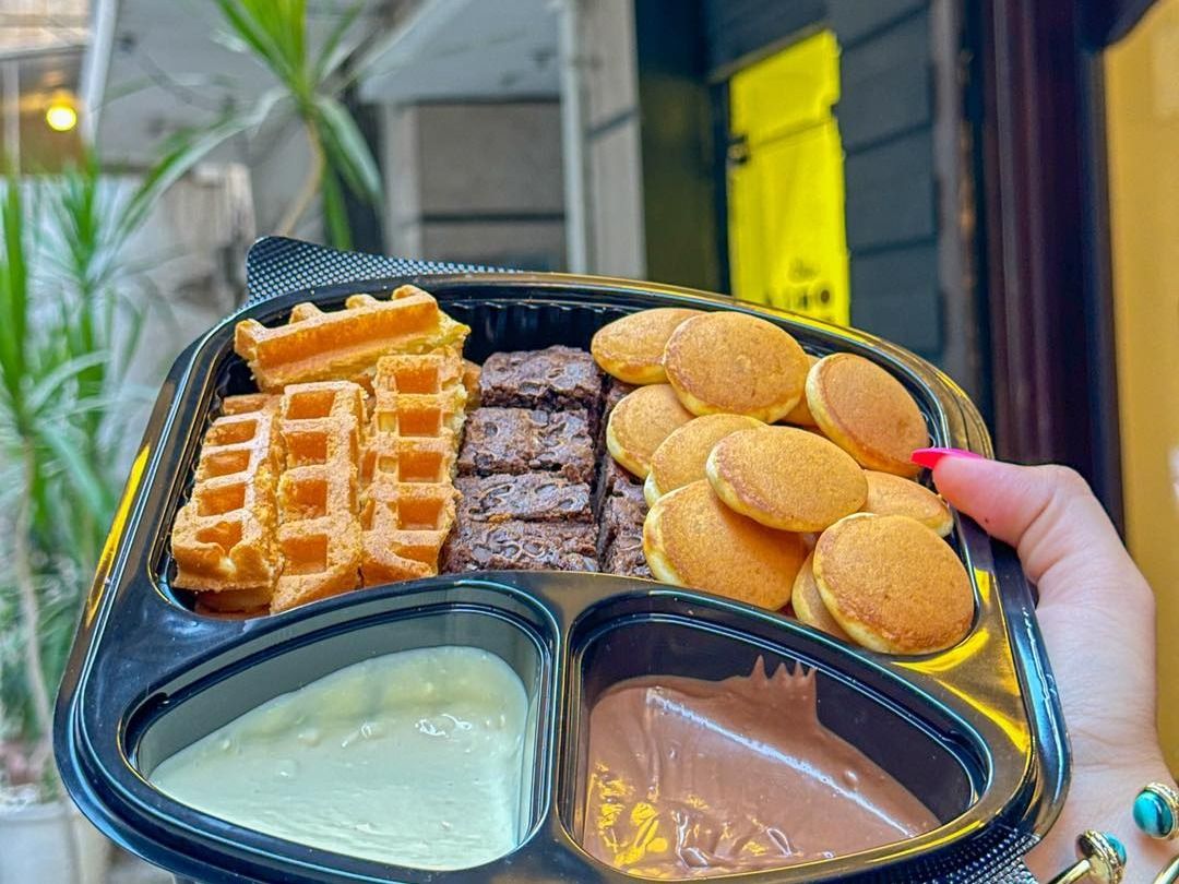 Mix Waffle Bites, Pancakes And Waffles