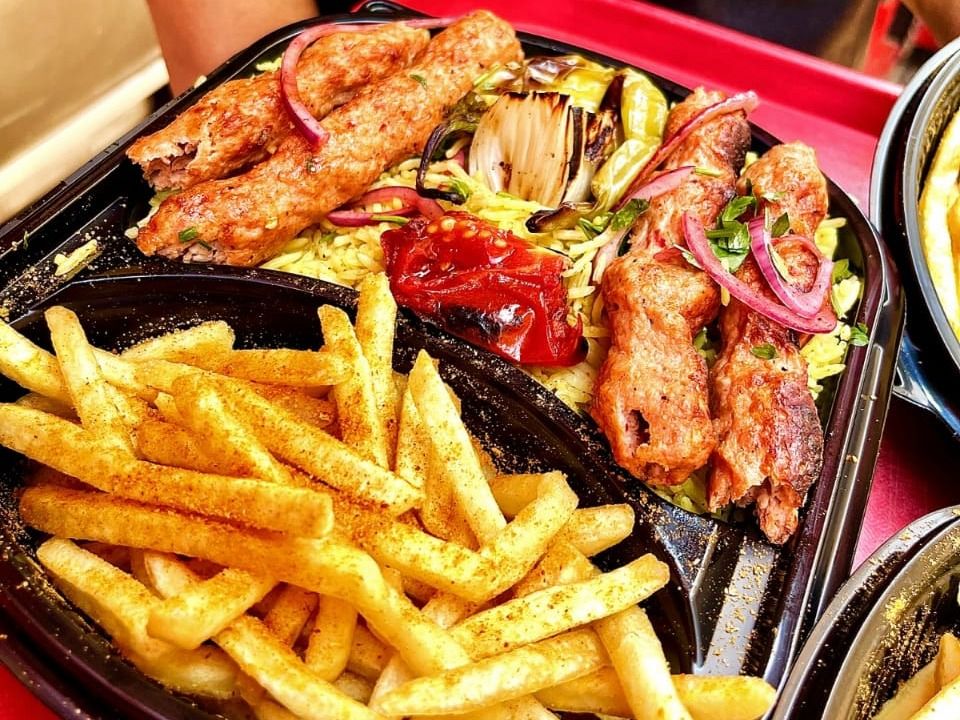 Chicken Kofta Meal On Charcoal