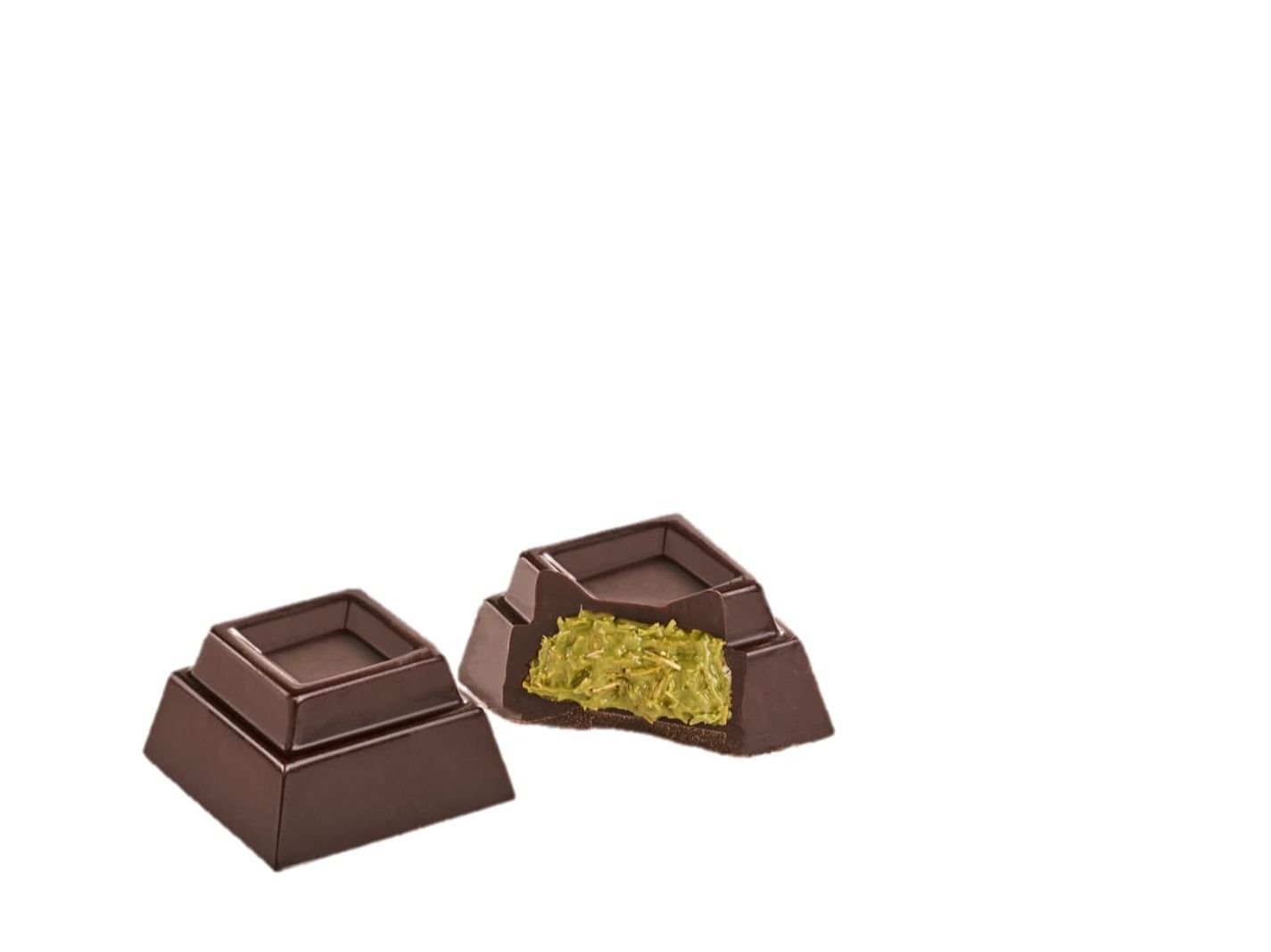 Dubai's Kunafa Pistachio Dark Chocolate Bites