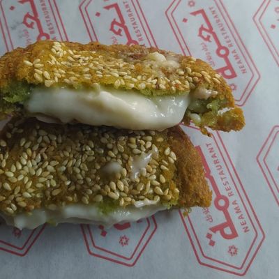 Taamia Patty Stuffed With Kiri Cheese