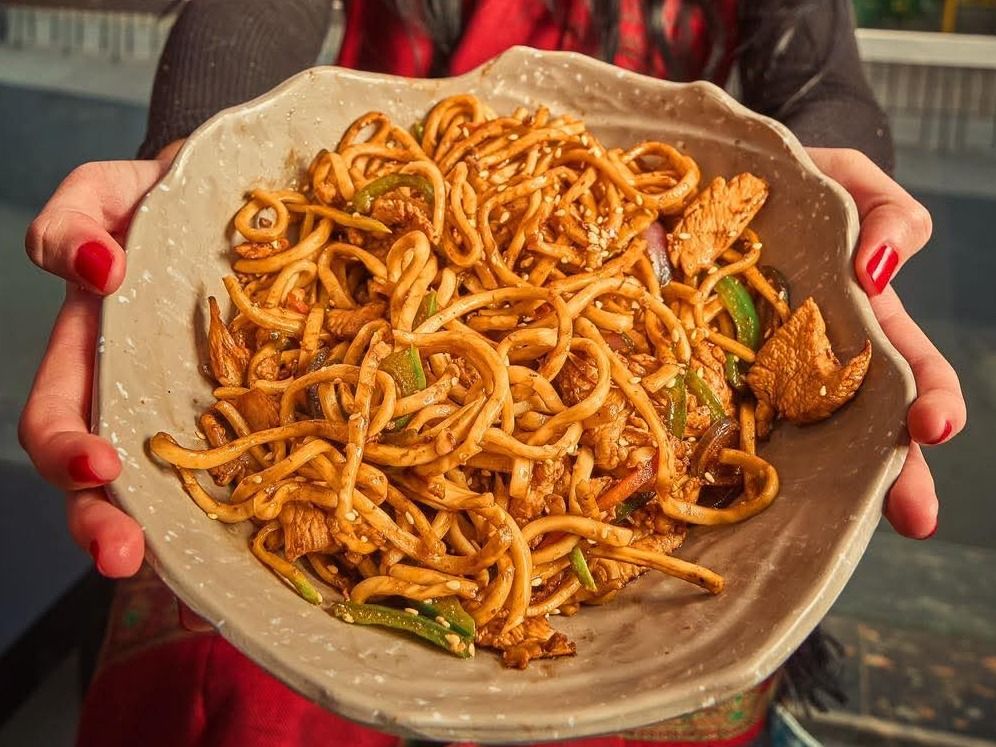 Fried Noodles With Chicken