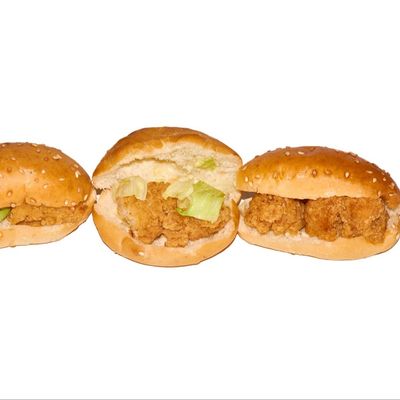 Mini chicken strips sandwich