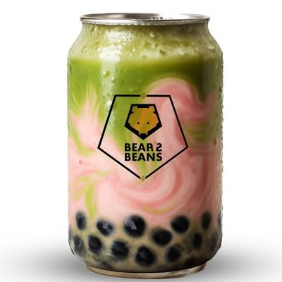 Matcha Strawberry Boba Can 500 Ml