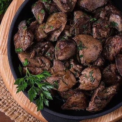 Chicken liver with pomegranate molasses