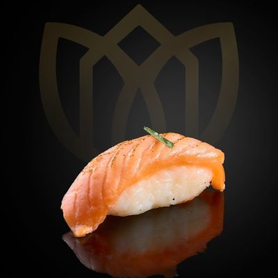 Tataki Salmon Nigiri Fish
