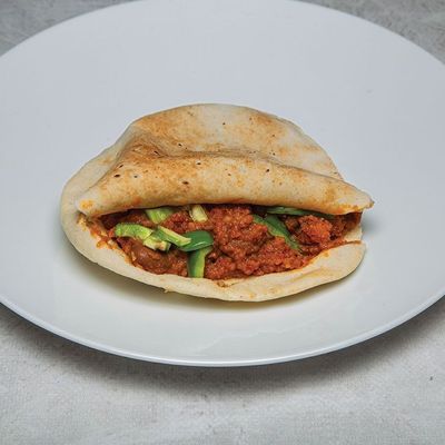 Foul With Musakka Sandwich