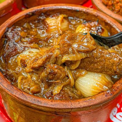 Onion & meat Casserole