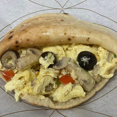 Omelette Vegetables Sandwich