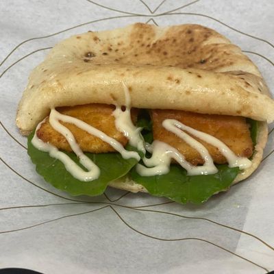 Fried Halloumi Cheese Sandwich