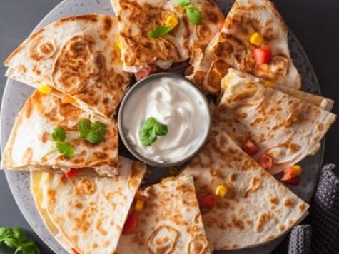 fasting Vegetarian Chicken Quesadilla
