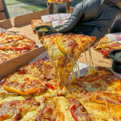 Smokey Half N' Half Pizza