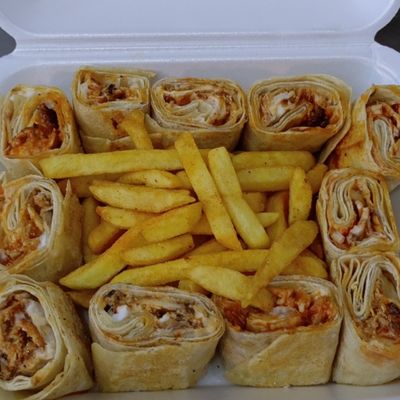 شاورما على البطاطس