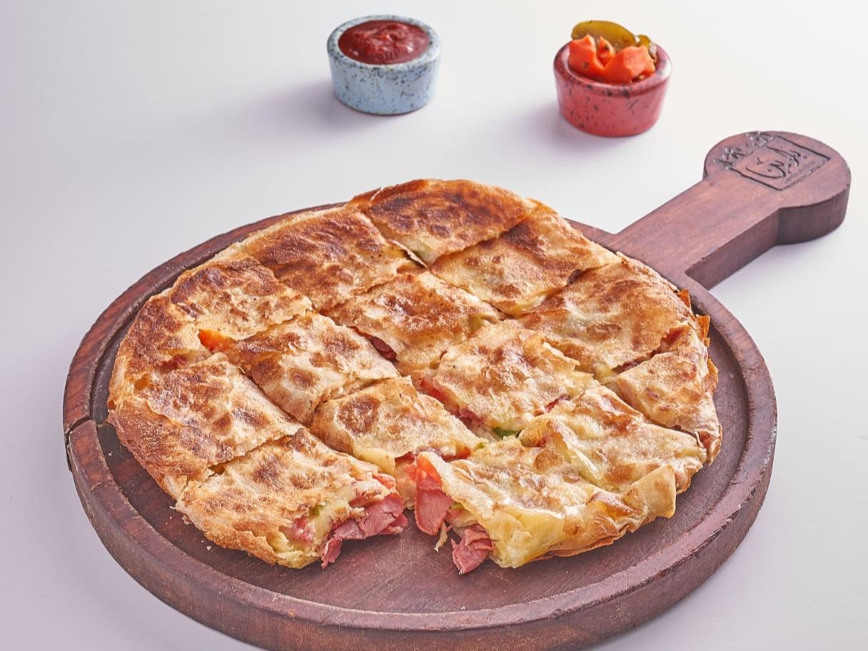 Sausage With Pastrami And Kiri Pie
