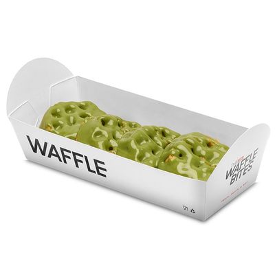 Pistachio Waffle Bites
