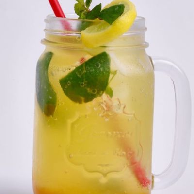 Orange Juice And Peach Slush
