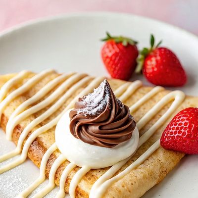 Triple Chocolate Crepe